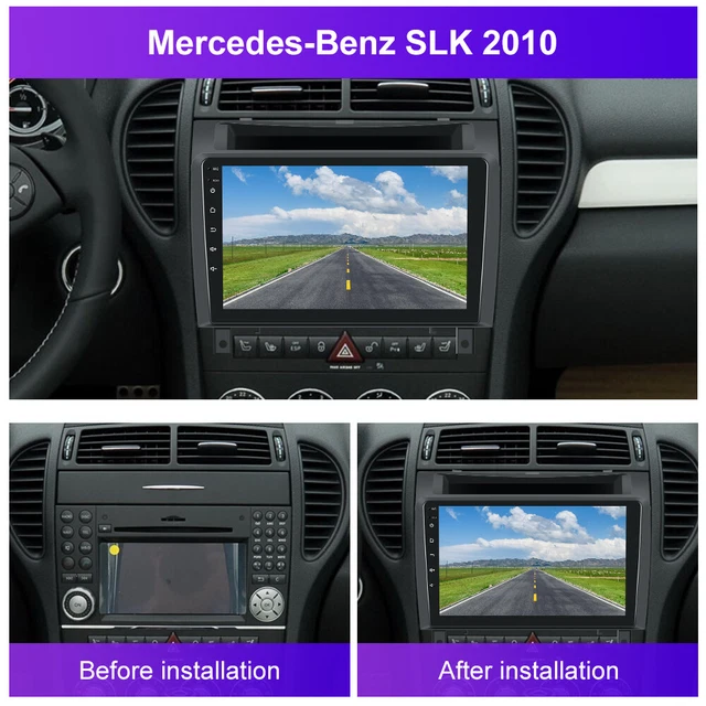 Autoradio Android 9" Pour Mercedes SLK R171 (2004-2011) - 6G+128G, 8 Cœurs, Carplay Sans Fil, GPS, Caméra De Recul