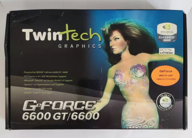 Twintech GeForce 6600GT Agp 128mo DDR3