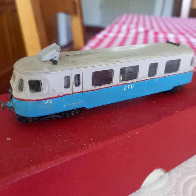 Train électrique MOUGEL HOm - Autorail Billard A80 D - Boîte A 311 M - Occasion