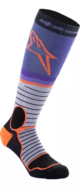 Alpinestars MX Pro Socks Black/Gray/Purple