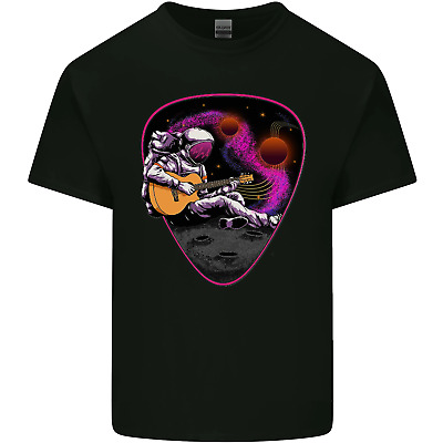 An Astronaut Playing Guitar Space Rock Mens Cotton T-Shirt Tee Top