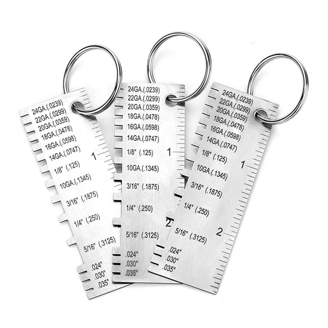 METAL SHEET THICKNESS Gauge, Stainless Steel Wire Gauge Size Inspect