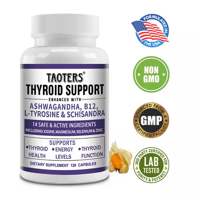 Iodine 150mcg - 120 Capsules - Support Thyroid Health & Slimming Aid