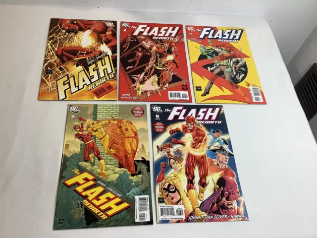 The Flash Rebirth #1,2,4,5,6 Geoff Johns & Ethan Van Sciver DC Comics 2009/10