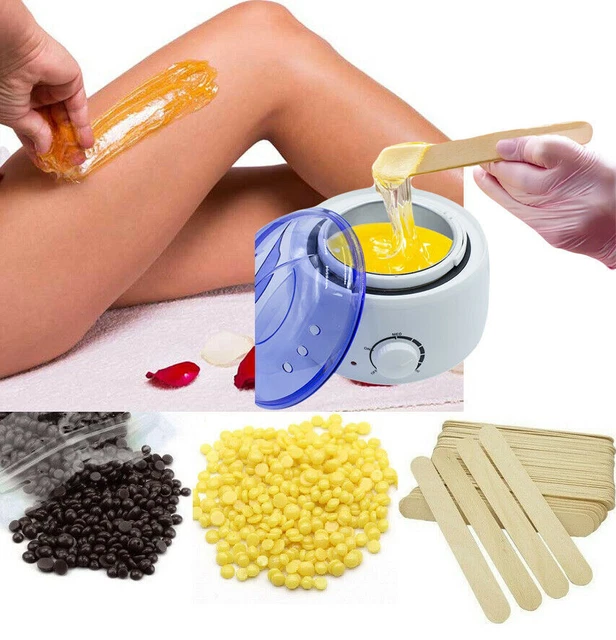 Spatole Ceretta 100 Pezzi Kit Depilazione A Cera Brasiliana 1kg Scaldacera 100 Spatole - Completo Per Uso Domestico, Adatto A Tutto Il Corpo Kit Ceretta Professionale - Foto 9