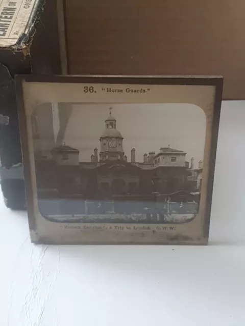 Antique, Glass Lantern Slide, Collection London Job Lot of 24 (B28)