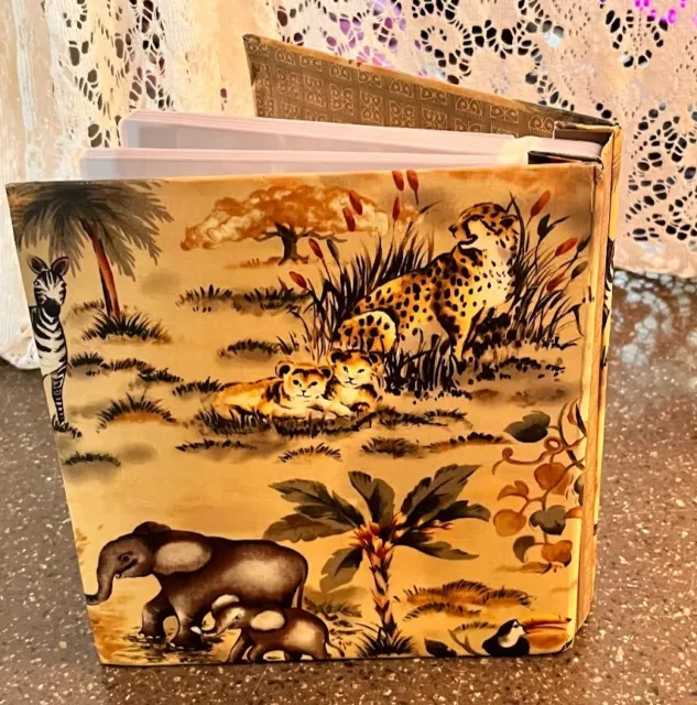 Álbum de fotos leopardos elefantes selva contiene 200 fotos mangas de bolsillo libro