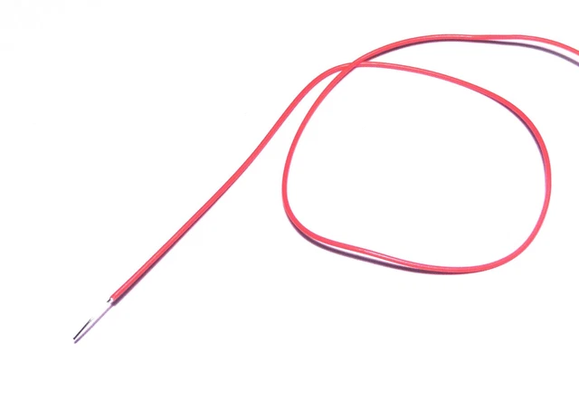 5m x Fil de cablage rigide 5/10e Rouge                                     FIR5R