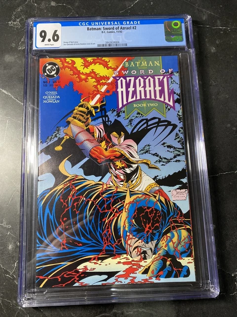 Batman: Sword of Azrael #2 (1992) CGC 9.6  White Pages  O'Neil - Quesada✅✅✅
