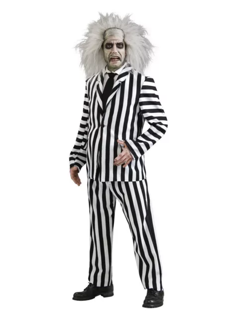 Rubie's Beetlejuice XLarge Adult Costume Fancy Dress **Wig Not Included**