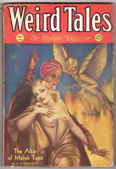 Weird Tales Sep 1932 1st Weird Tales cover by Margaret Brundage - Pulp