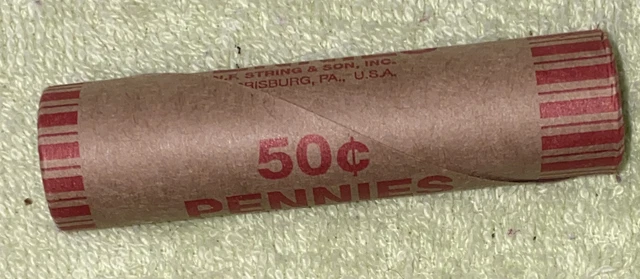 1 US Lincoln Wheat Cent 1C Penny Roll 1915-S/1909 VDB (50 Coins) 40%+ Pre-1940 3