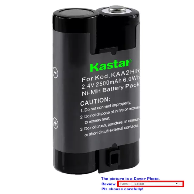 Kastar Replacement Battery for KAA2HR Kodak EasyShare C340 C360 C433 ZOOM C503