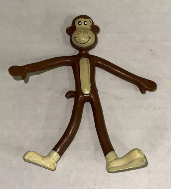 CURIOUS GEORGE Action Figure Bendable Poseable Book Character Animated Monkey 4"