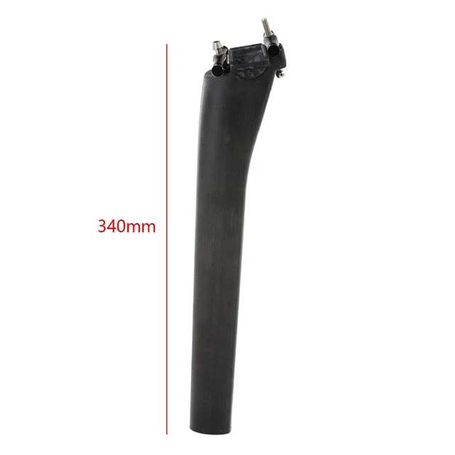 Tige De Selle Vélo En Fibre De Carbone - Longueur 400 Mm, Diamètres 27.2/30.8/31.6 Mm, Pour VTT Et Route