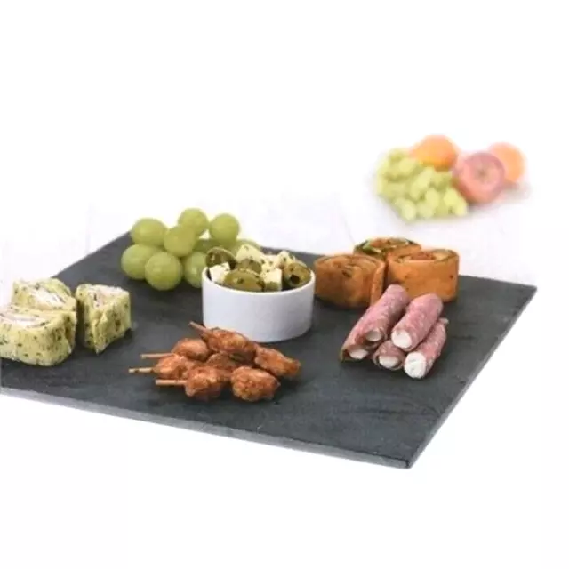 Slate Square Serving Tray Presentation Board Slate Serving Platter 30cm x 30cm