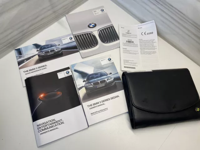 BMW 5 F10 F11 User Owners Manual Handbook Service Booklet DDX80313