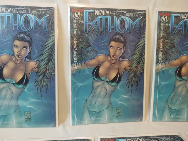 9 Fathom: Preview Special 1st Appearance Michael Turner Top Cow Comic Book 4