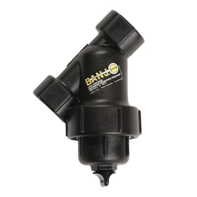 BANJO LS100-80 Y Strainer,7 1/2"H,16 mesh,Polypropylene