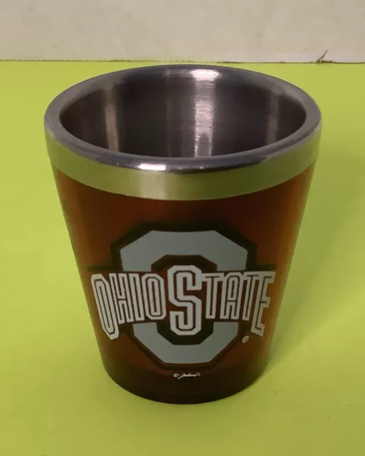 Ohio State Double Walled Shot Glass Red 2oz We Combine Shipping