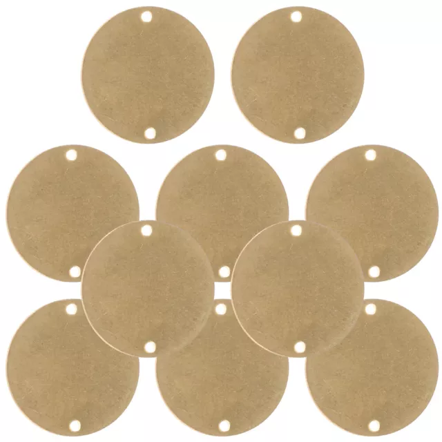 10 Pcs Metal Blanks for Stamping Charm Bracelets Round Copper Disc