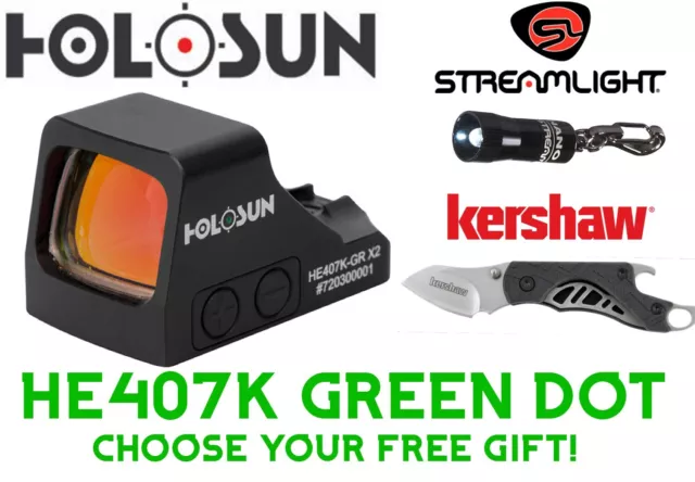 HOLOSUN HE407KGR X2 Green Dot W/ FREE GIFT