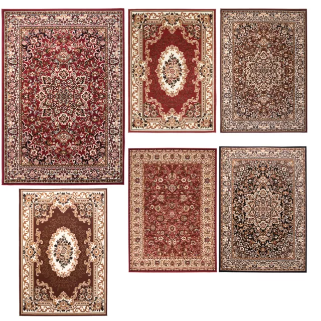 Teppich Klassisch Orientalisch Braun Rot Wohnzimmerteppcich Orient Muster