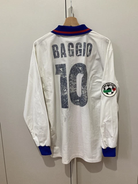 Short Vintage Bologna Diadora 1997/98 – Roberto Baggio, Maillot N°10, Taille XL