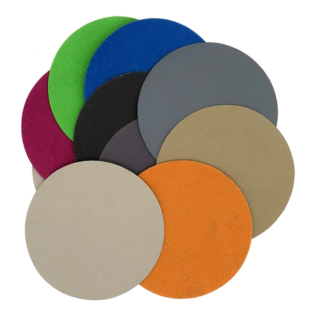 4" (100mm) Hook and Loop Sanding Disc 60#-10000# Grit Wet/Dry Sandpaper Pads