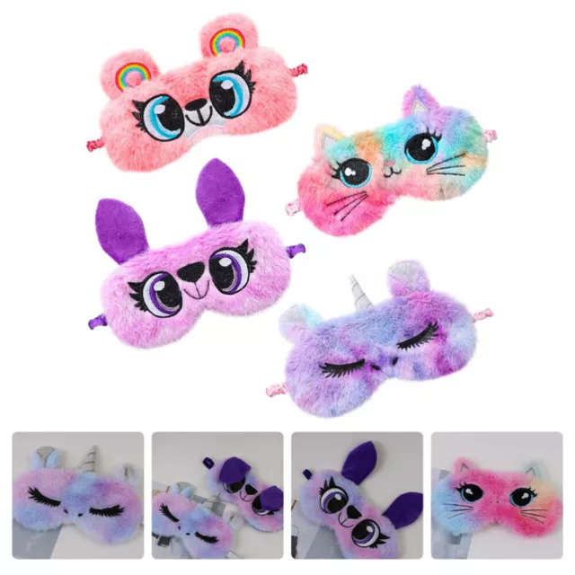 4Pcs Für Kinder Mädchen Schlaf Maske Schlafen Augen Maske Für Kid Reise Schlafen 2