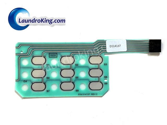 thumbnail image 2 of 514137 Touch Pad Replacement For Huebsch, Speed Queen, Ipso Dryers 2 of 4