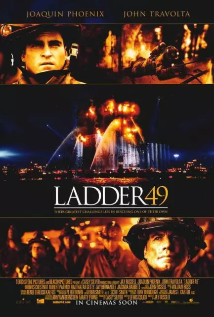 LADDER 49 Movie POSTER 11 x 17 John Travolta, Joaquin Phoenix, Jacinda Barrett C