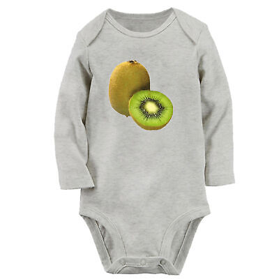 Babies Fruit Kiwi Pattern Romper Newborn Bodysuits Infant Jumpsuits Long Outfits