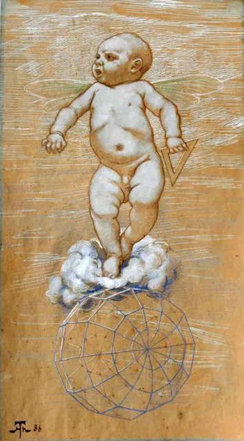 Hans Thoma Schwarzwald Bernau Karlsruhe Putto Akt Geometrie Mathematik Allegorie