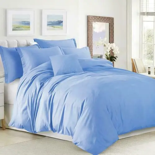 100 % Baumwolle einfache Bettwäsche Bettdecke Quilt Bezug Sets 200TC Einzel Doppel King Größen