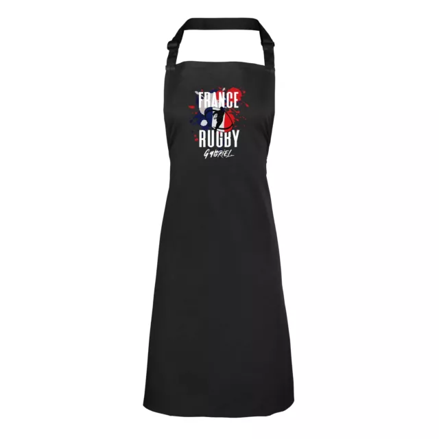 Personalised France Rugby Apron Mens Womens Supporters 6 Nations Union Gift