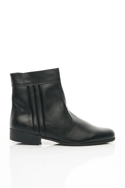 Bottines Vintage Femme Perfecta En Cuir Noir - Taille 37 - NEUVE Avec Défaut (lacets à Changer)