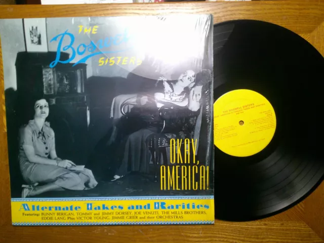 Jass LP Record/Boswell Sisters/Alternate Takes Und Rarities / Okay, America / Ex