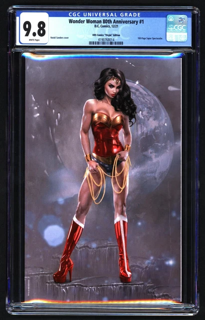 WONDER WOMAN 80th ANNIVERSARY #1 CGC 9.8 Natali Sanders Virgin Ed. Ltd. to 1000!