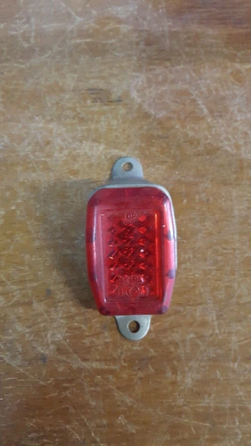 NOS feu catadioptre verre aluminium velo mobylette french old bike