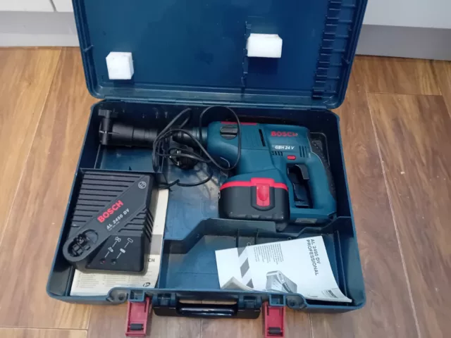 BOSCH GBH 24V 24 VOLT CORDLESS HAMMER DRILL  Working.read Listing