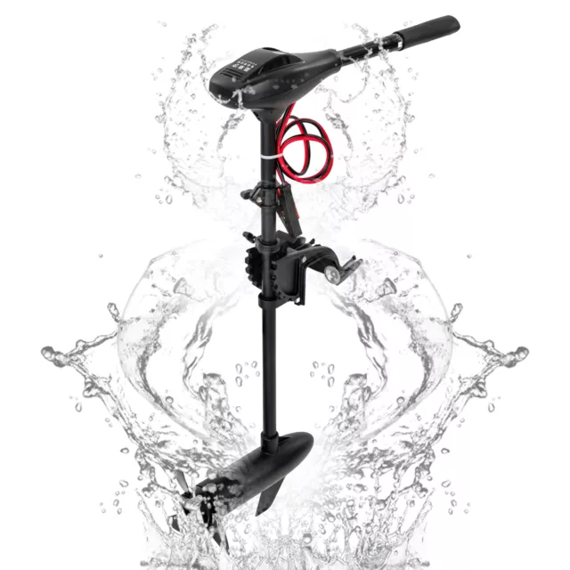 40LBS 12V Thrust Electric Trolling Motor Engine Outboard Rubber Boat 408W