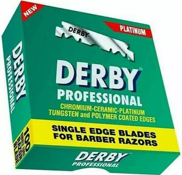 100 DERBY PROFESSIONAL Rasierklingen auswechselbar für Rasiermesser razor blade