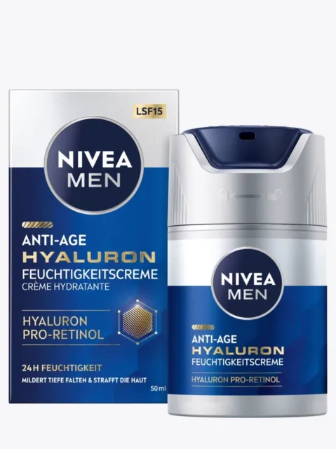 NIVEA MEN Anti Age Hyaluron Pro Retinol 24Std Feuchtigkeitscreme Gesichtscreme