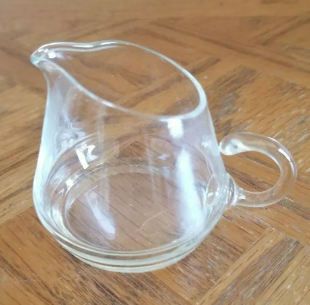 Hand Blown Mini Pitcher Creamer with Pinched Spout & Applied Handle
