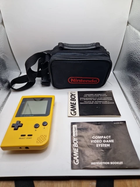 NINTENDO GAME BOY Pocket Console Yellow Tested Gameboy Inc Official ...
