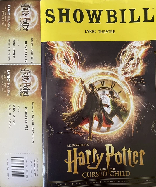 HARRY POTTER AND the Cursed Child Showbill Playbill 2022 New York + 2