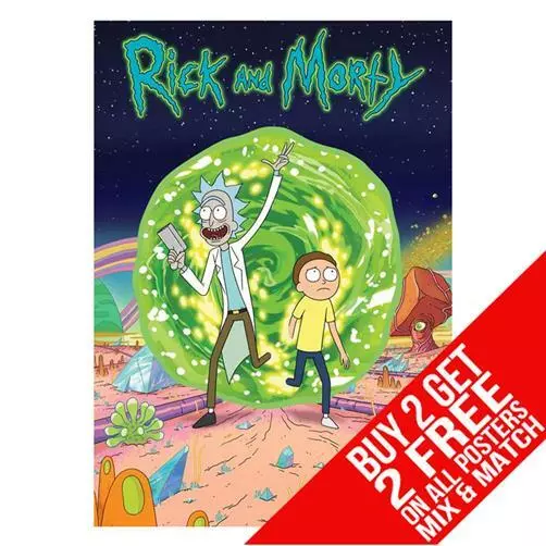 Rick And Morty Bb1 Poster Art Print A4 A3 Size - Buy 2 Get Any 2 Free