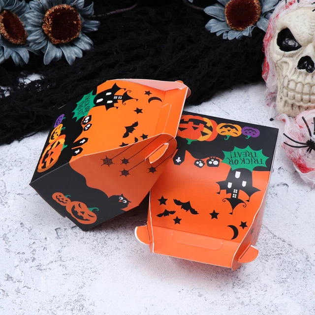 10pcs Party Favor Boxen Candy Box Halloween Papier Tragetaschen Candy Wrap Box