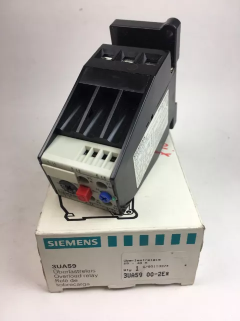 Siemens Overload Relay 3Ua59 00-2E 25A-40A